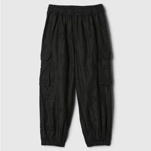 GAP Girls Eyelet Black Cargo Pants